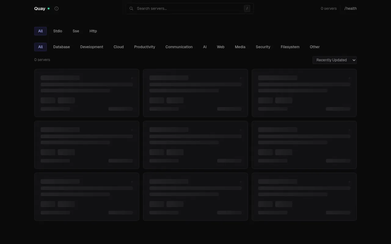 Screenshot of quay-mcp-registry.vercel.app