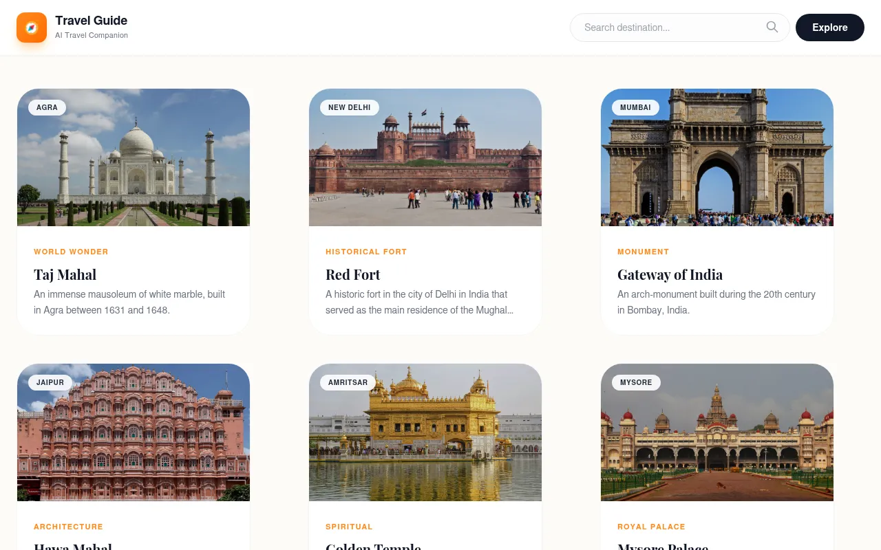 Screenshot of travelguidefrontend.vercel.app