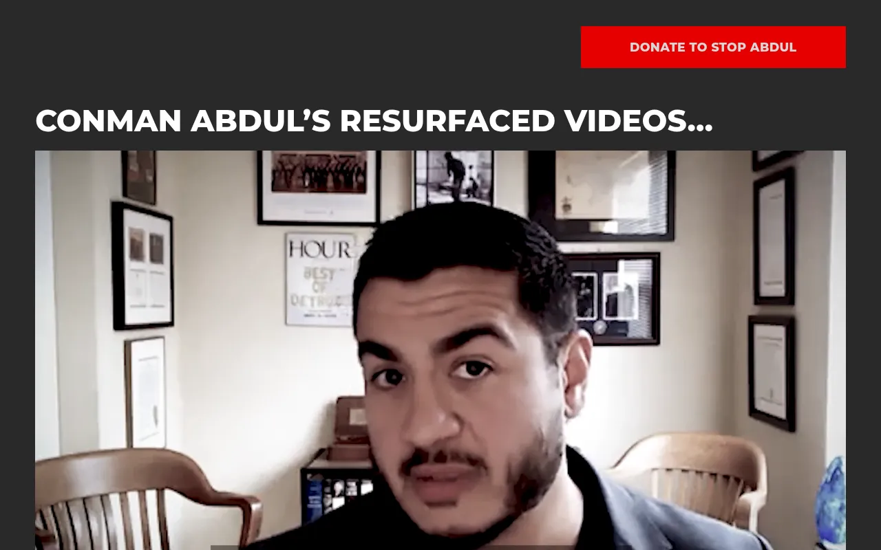 Screenshot of stopabdul.com