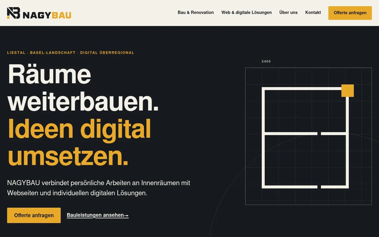 Screenshot of nagybau.ch