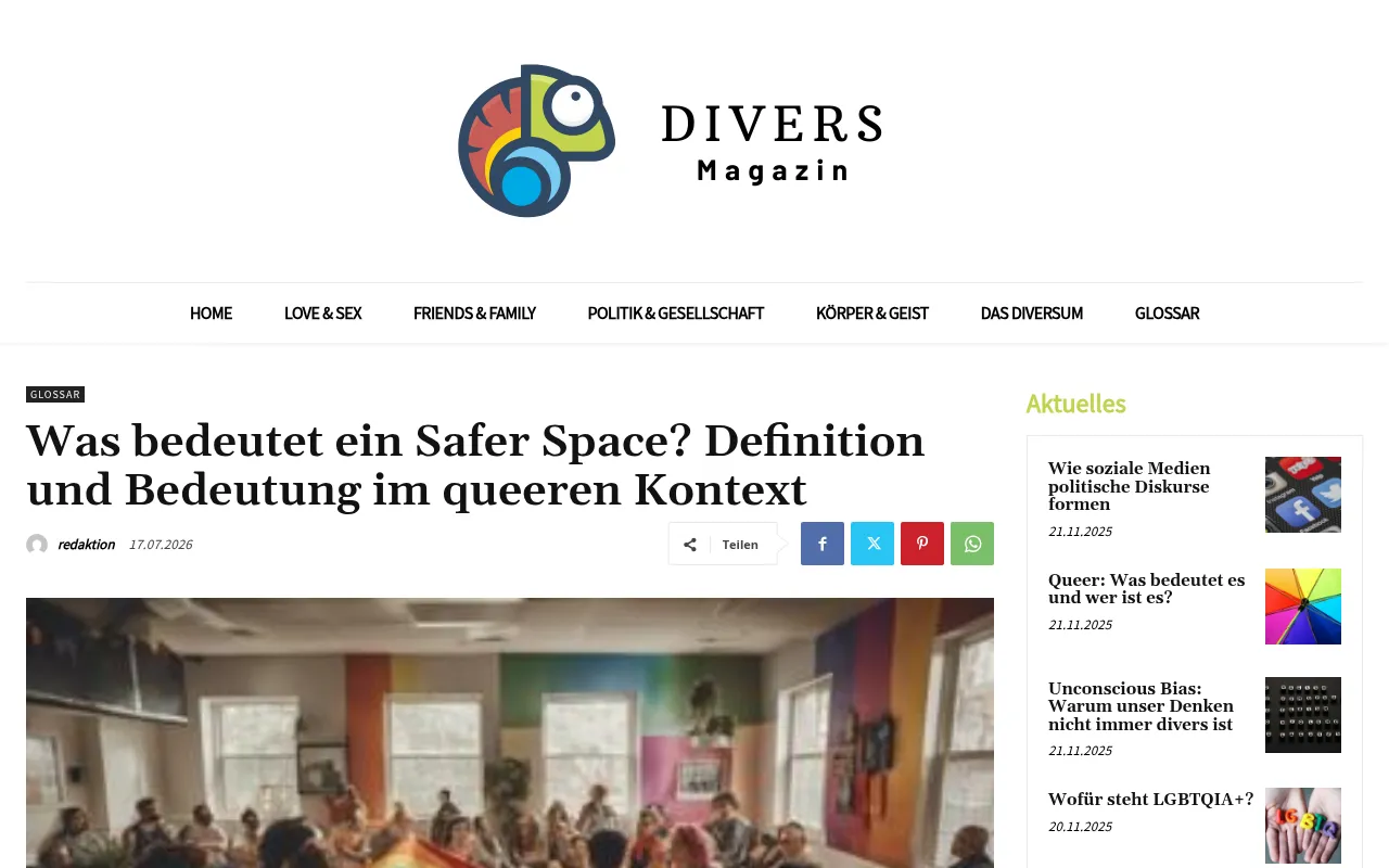 Screenshot of diversmagazin.de