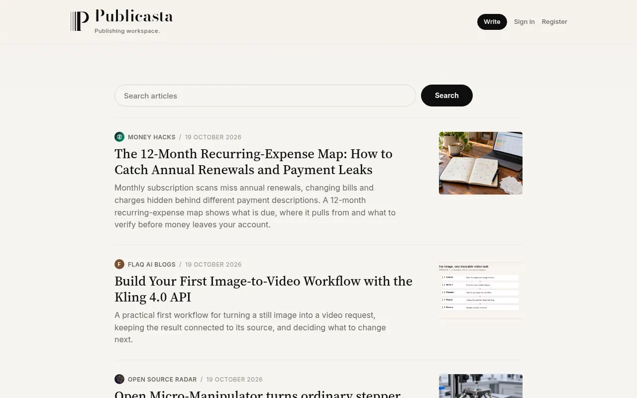 Screenshot of publicasta.com
