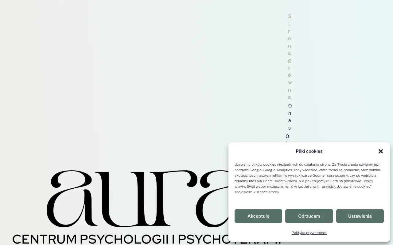 Screenshot of aura-psychoterapia.pl