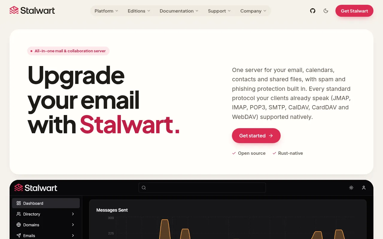 Screenshot of stalw.art