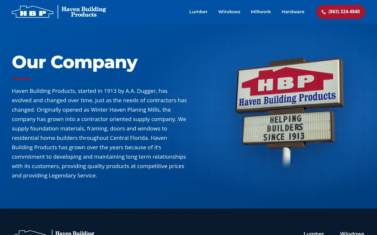 Screenshot of havenbp.com