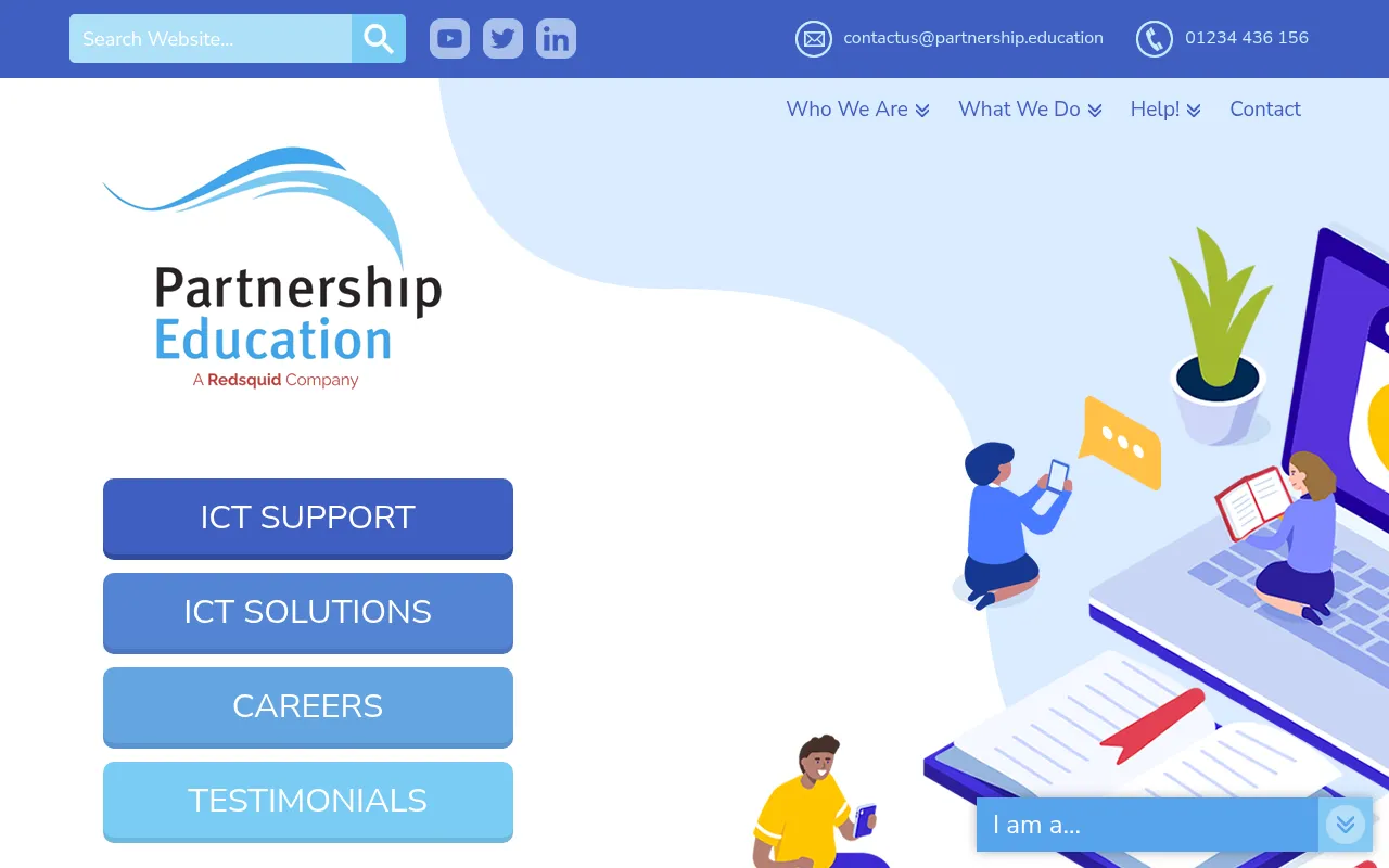 Screenshot of partnership.education