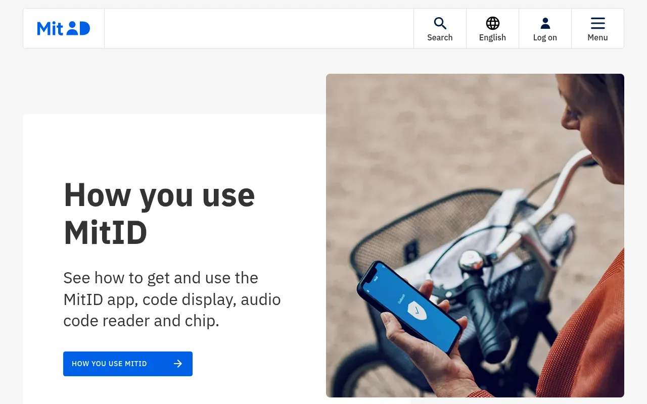 mitid.dk screenshot