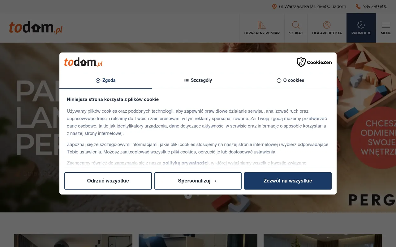 Screenshot of todom.pl