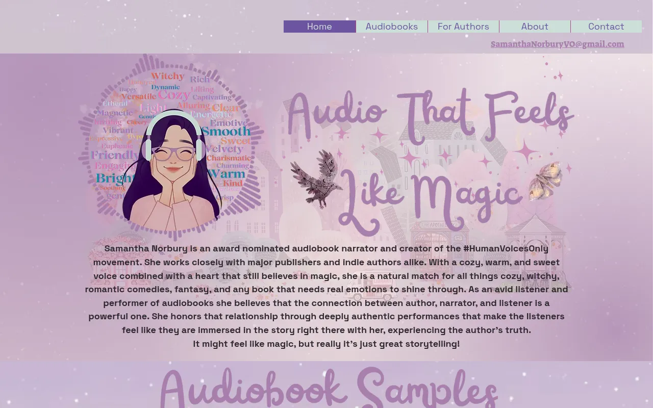 Screenshot of samanthanorburyvo.com