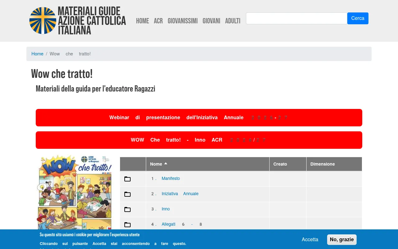 materialiguide.azionecattolica.it screenshot