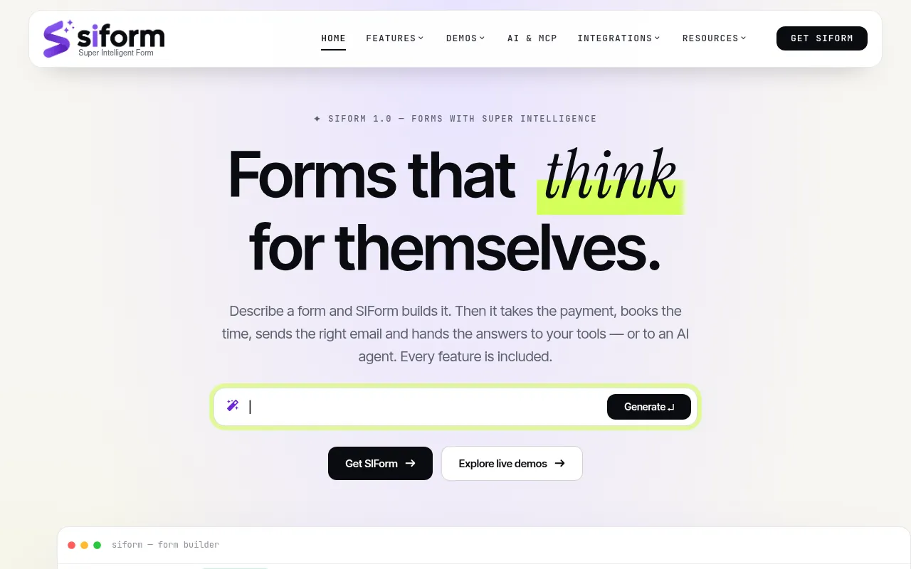 Screenshot of siformwp.com