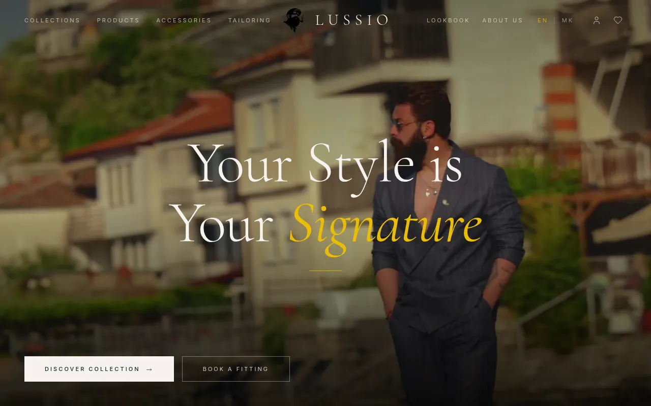 Screenshot of lussio.mk