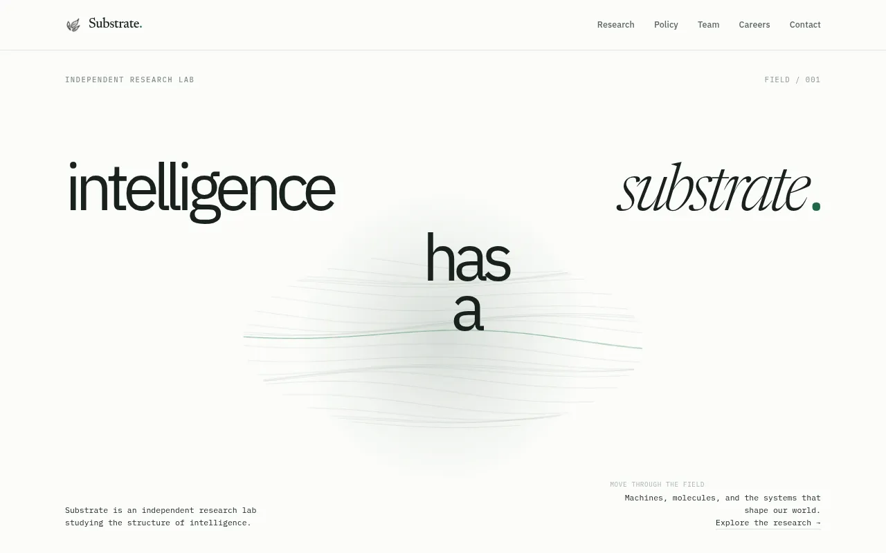 Screenshot of substrate-labs.org