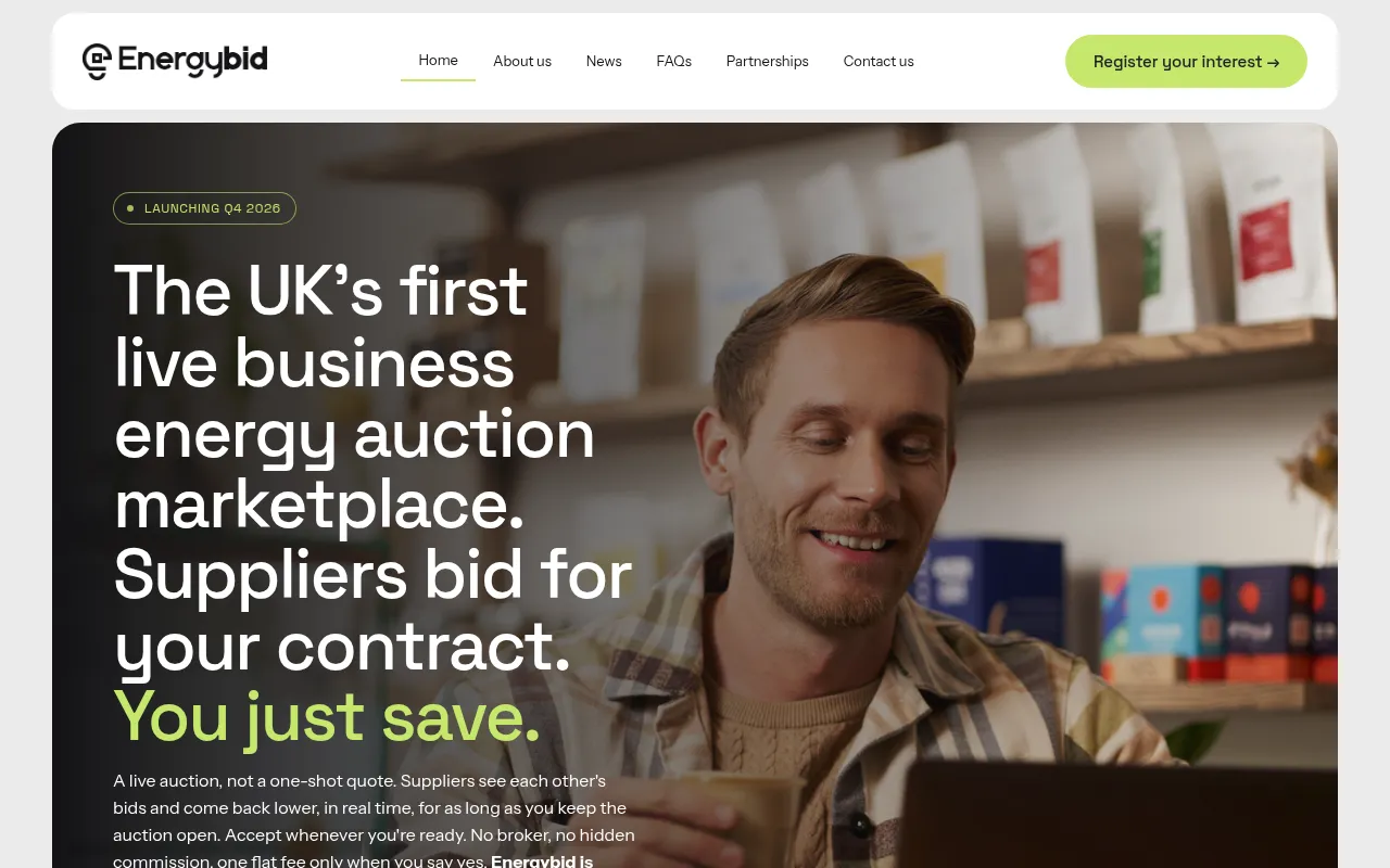 Screenshot of energybiduk.com