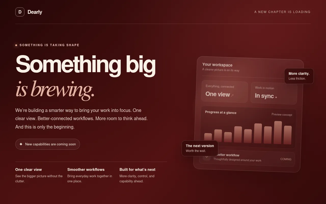 Screenshot of dearly.cloud