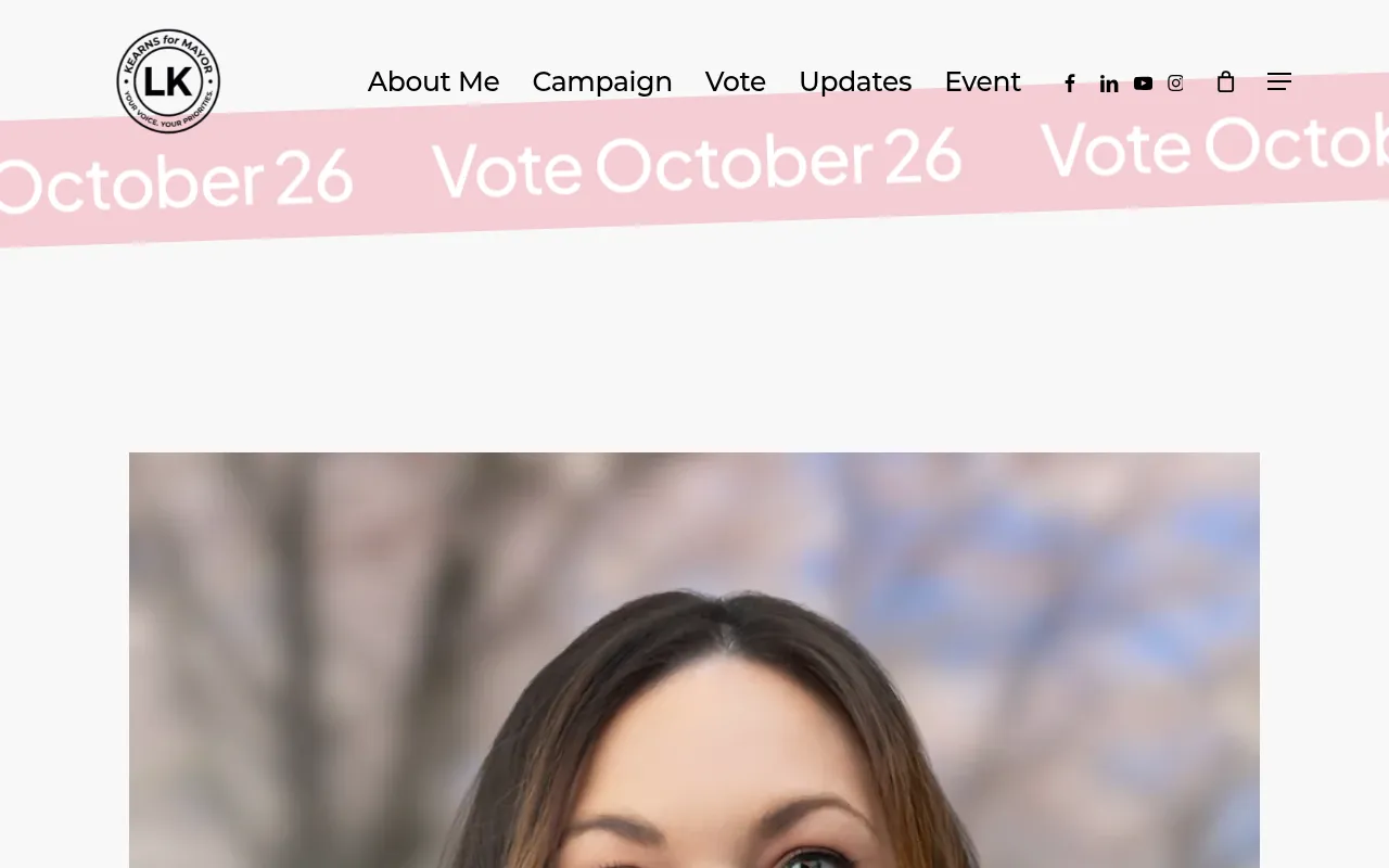Screenshot of lisakearns.ca