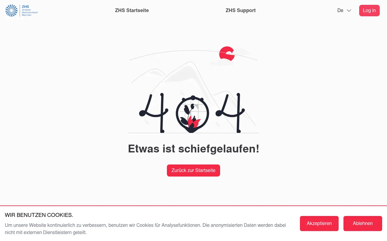 Screenshot of kurse.zhs-muenchen.de