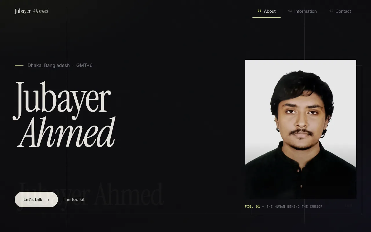 Screenshot of jubayer-portfolio-weld.vercel.app