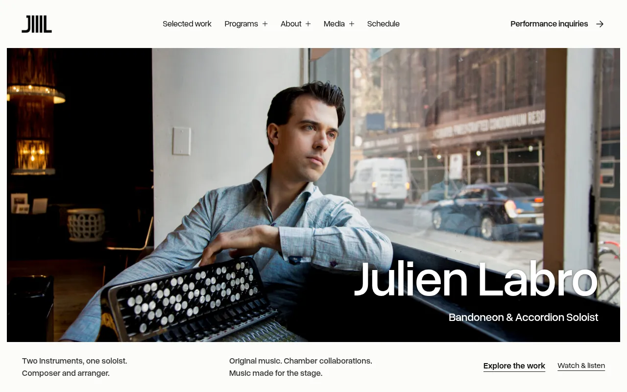 Screenshot of julienlabro.com