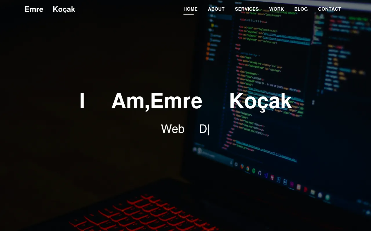 Screenshot of emrekocak.com
