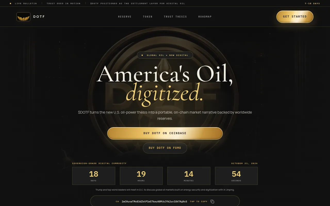 Screenshot of dotf.site