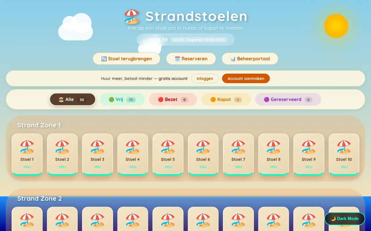 Screenshot of strandstoelen.vercel.app