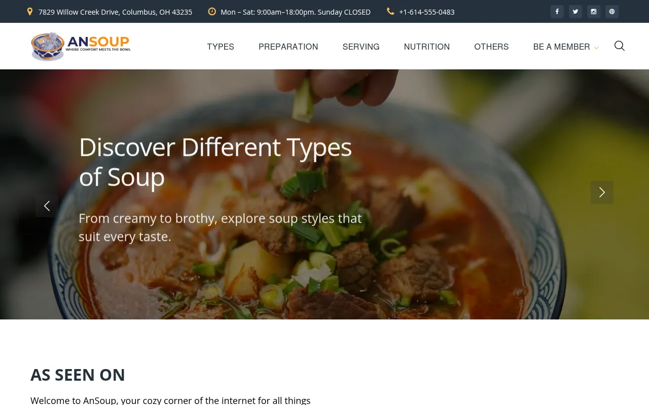 Screenshot of ansoup.com