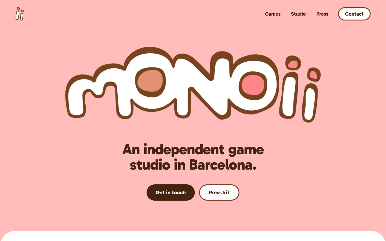 Screenshot of monoiistudio.com