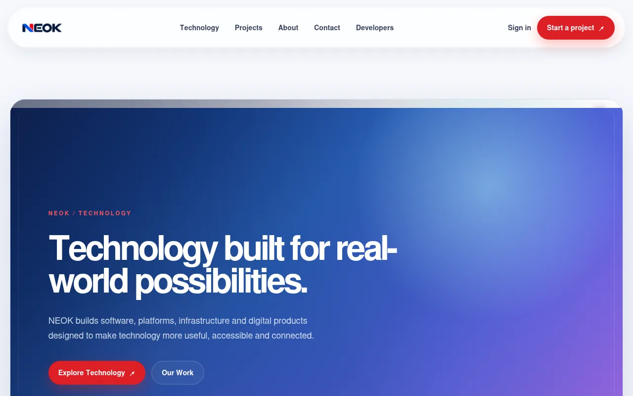 Screenshot of neok.me