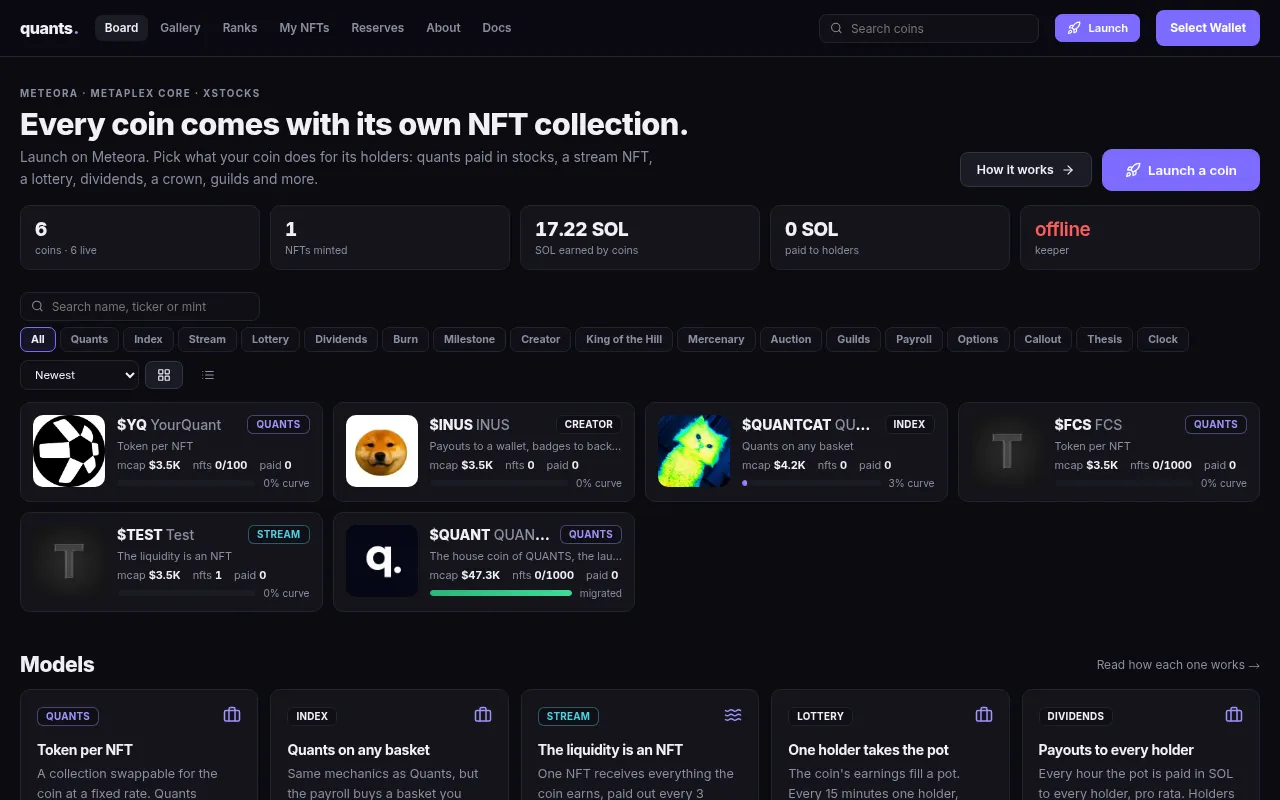 Screenshot of quantnft.fun