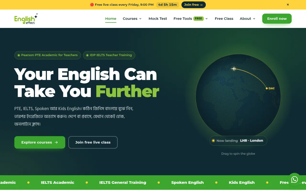Screenshot of englisheffectbd.com