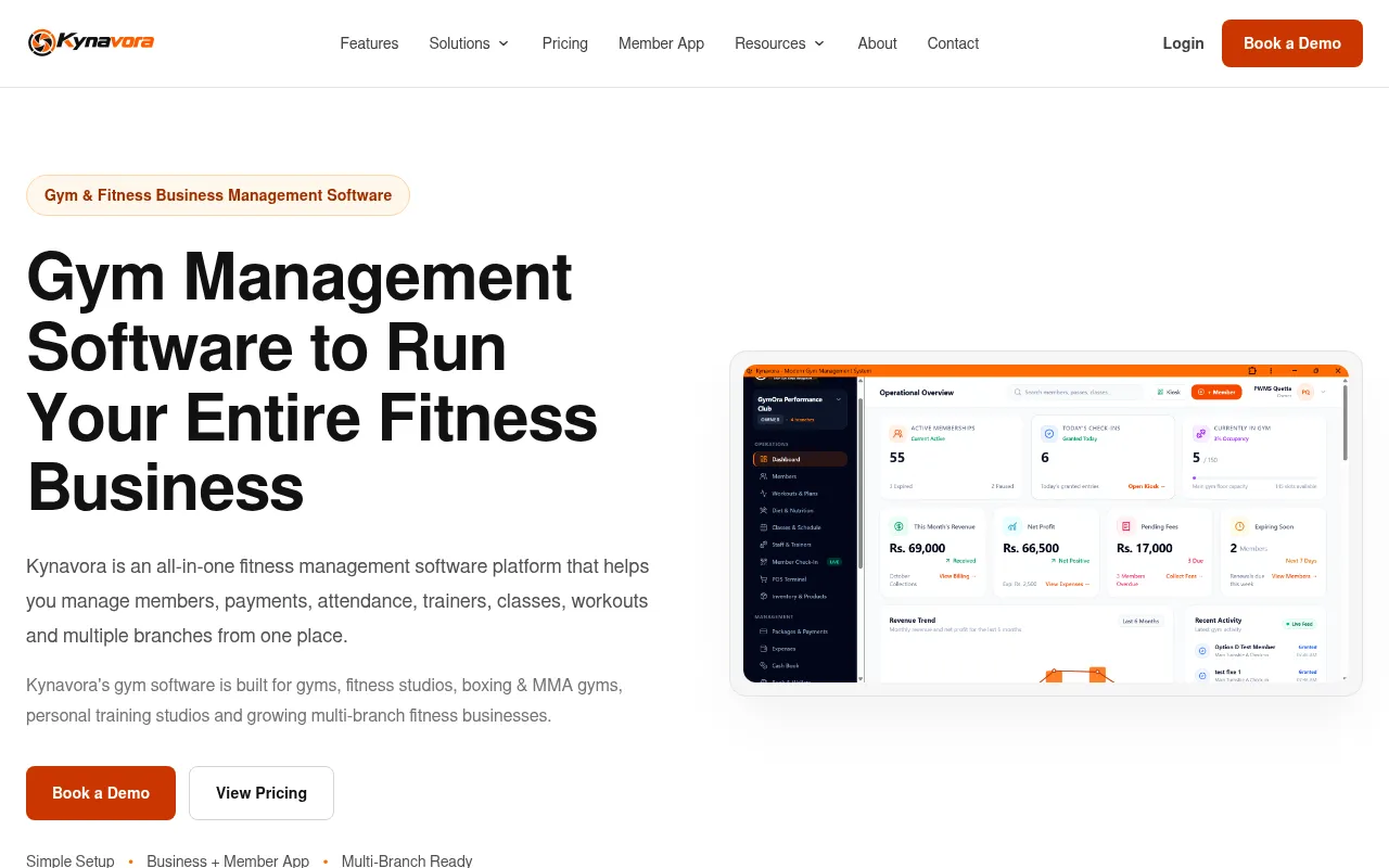 Screenshot of kynavora.com