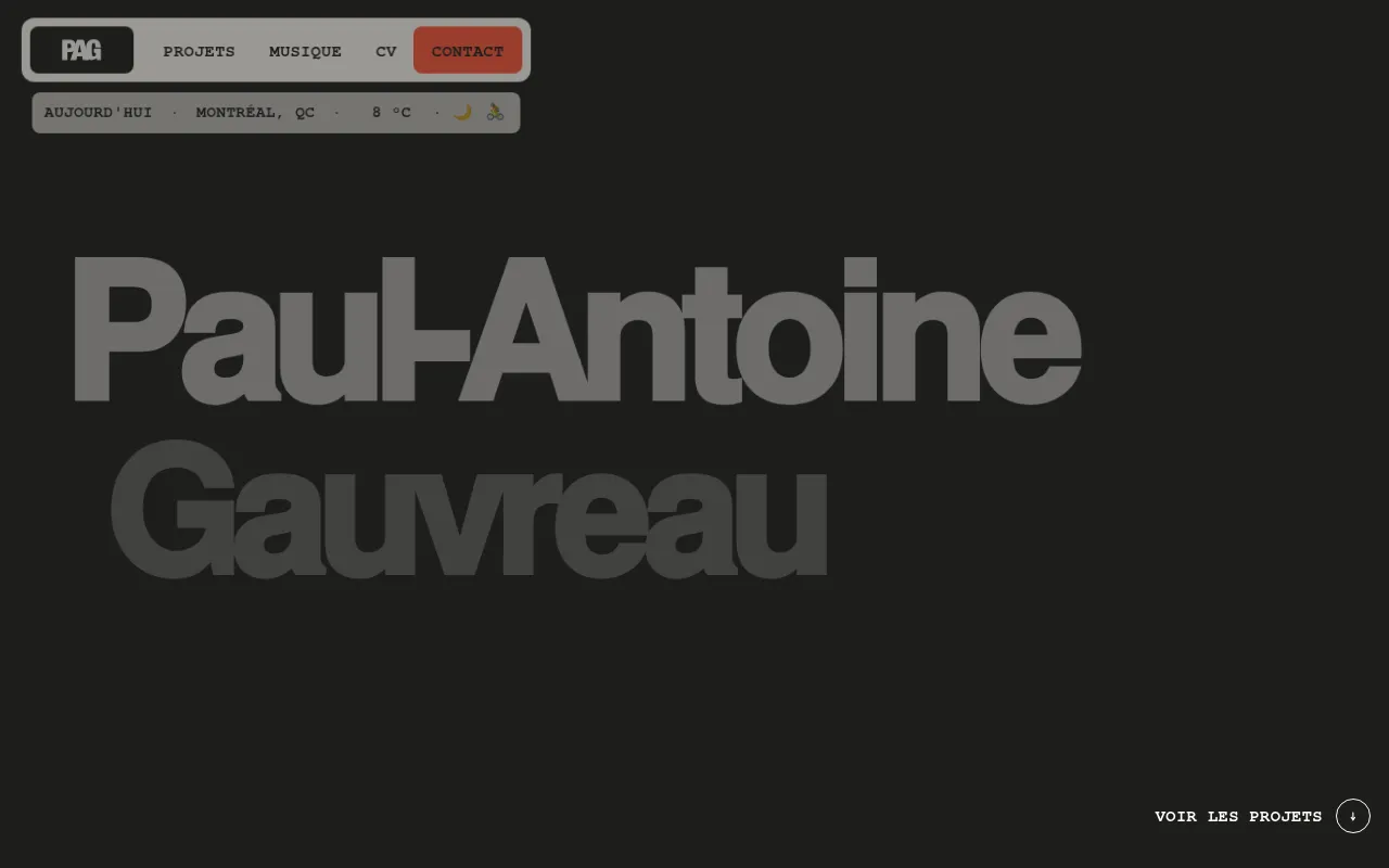 Screenshot of pagauvreau.com