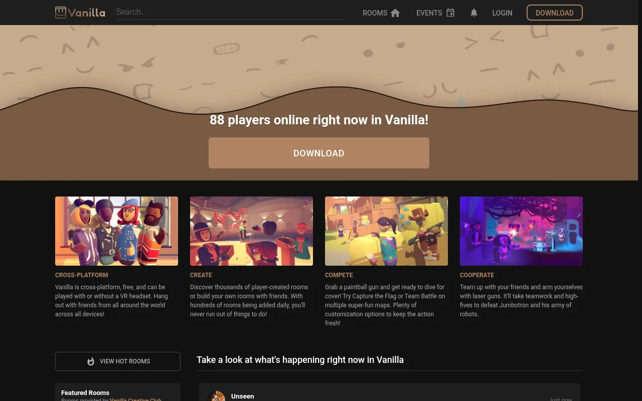 Screenshot of vanillarec.net