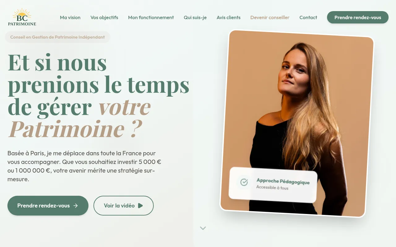 Screenshot of berenice-commelin-patrimoine.fr