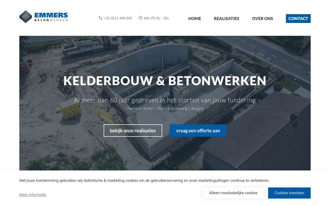 Screenshot of emmerskelderbouw.be