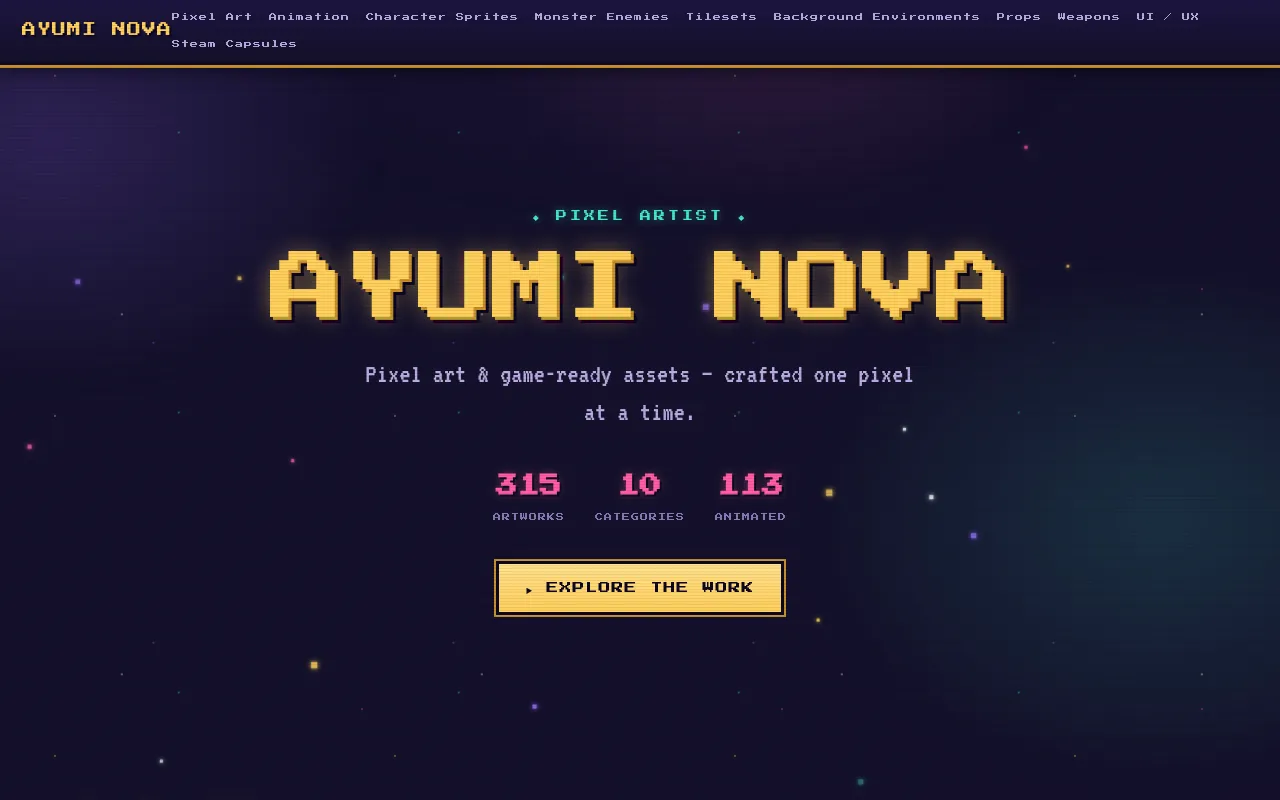 Screenshot of ayumi-pixel-lab.web.app