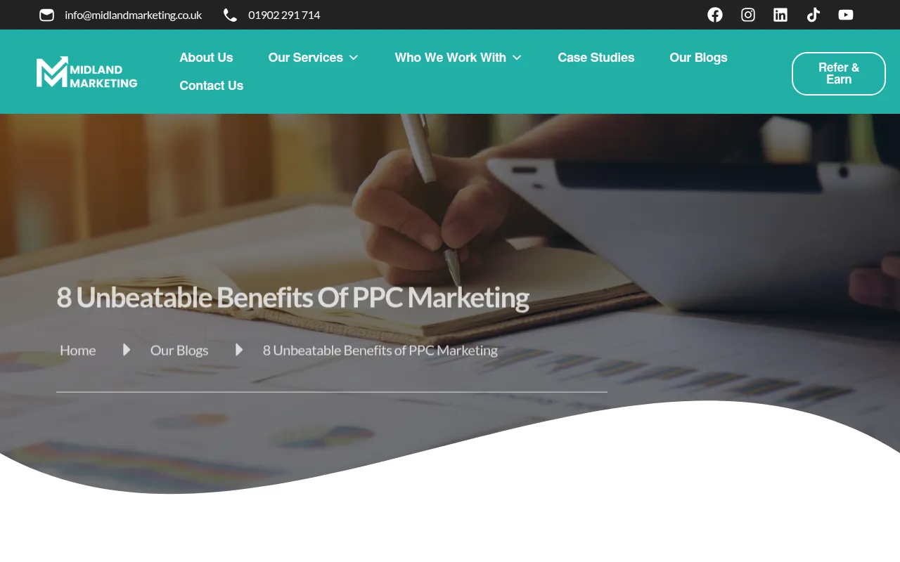 Screenshot of midlandmarketing.co.uk