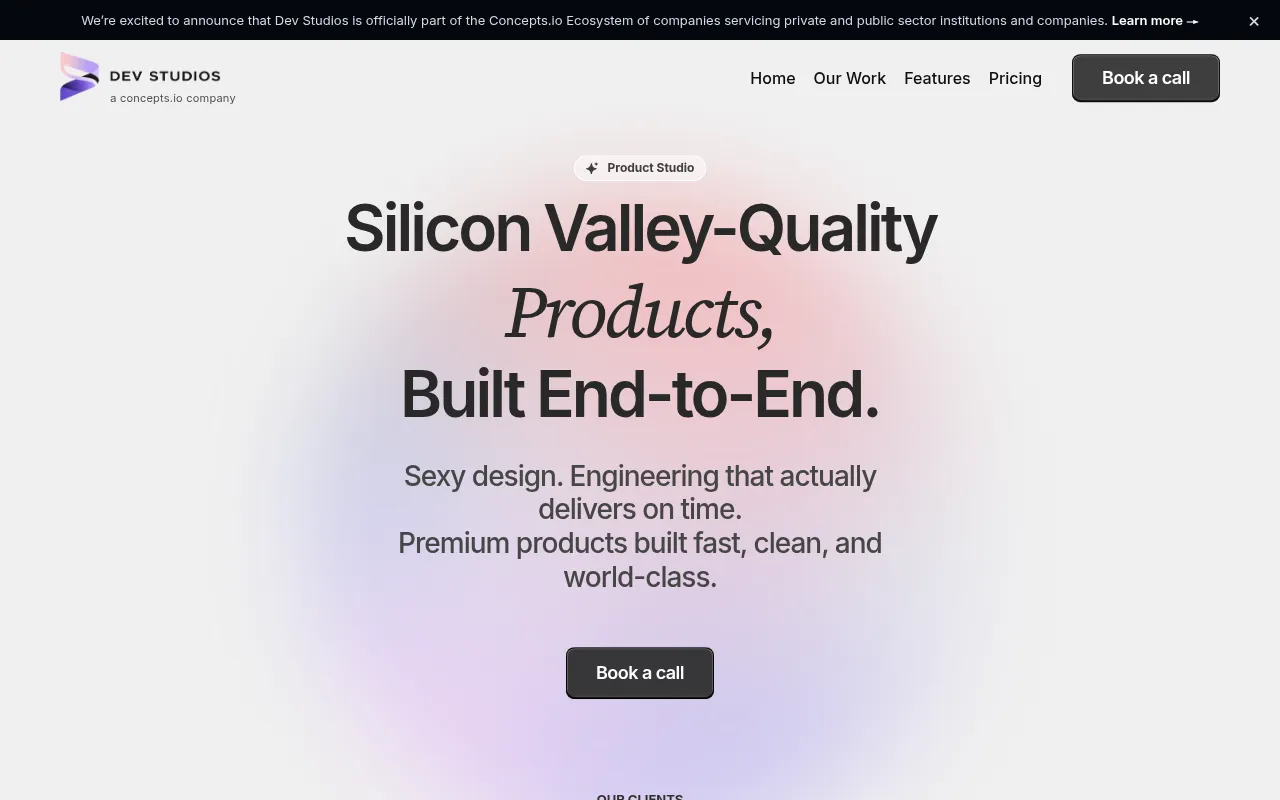 Screenshot of devstudios.digital