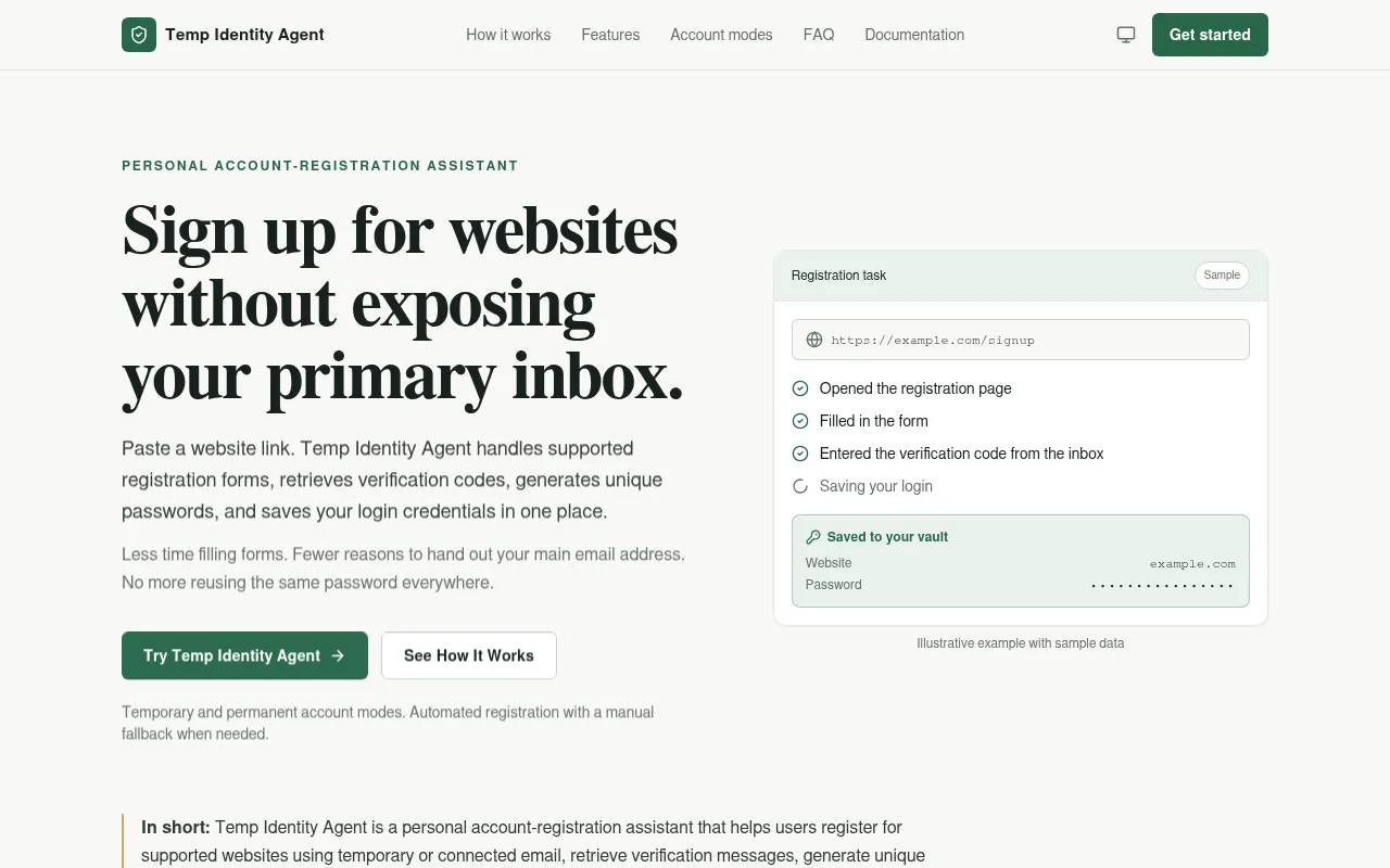 Screenshot of logindirect.vercel.app