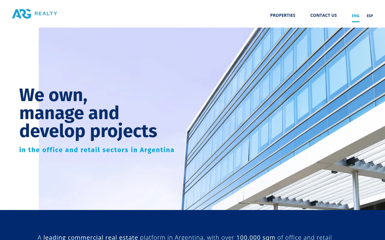 Screenshot of realtyarg.com