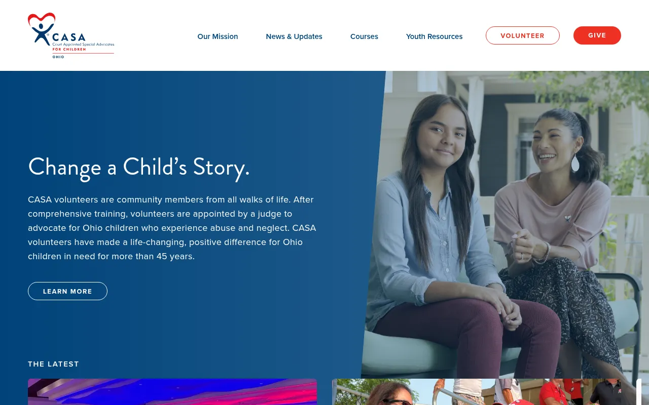 Screenshot of ohiocasa.org