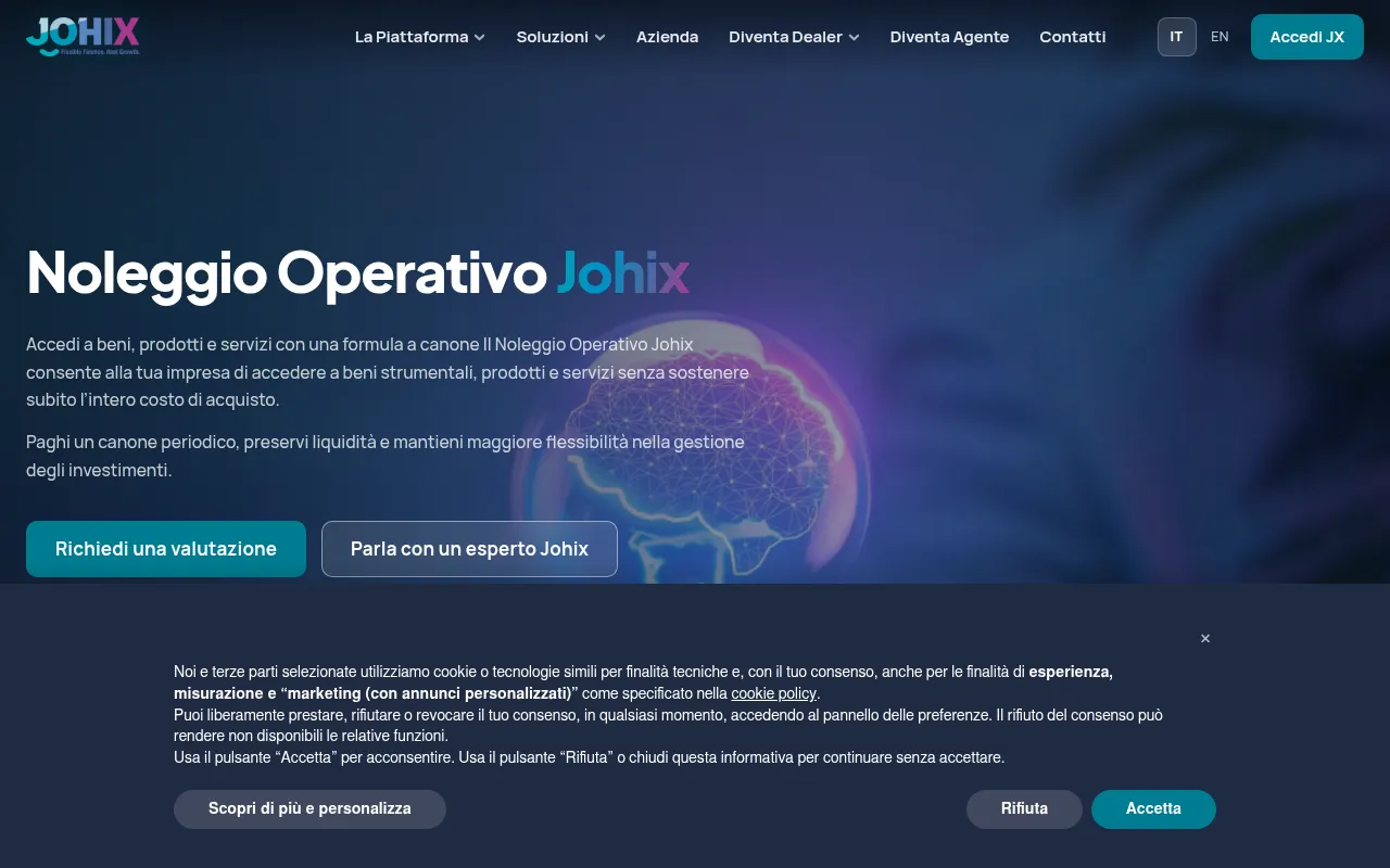 Screenshot of johix.com