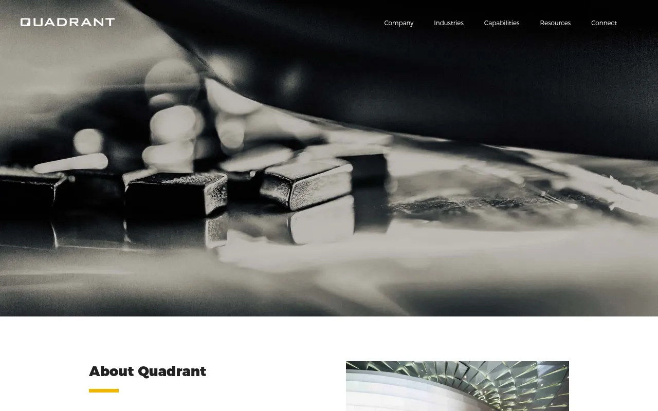 Screenshot of quadrant.us