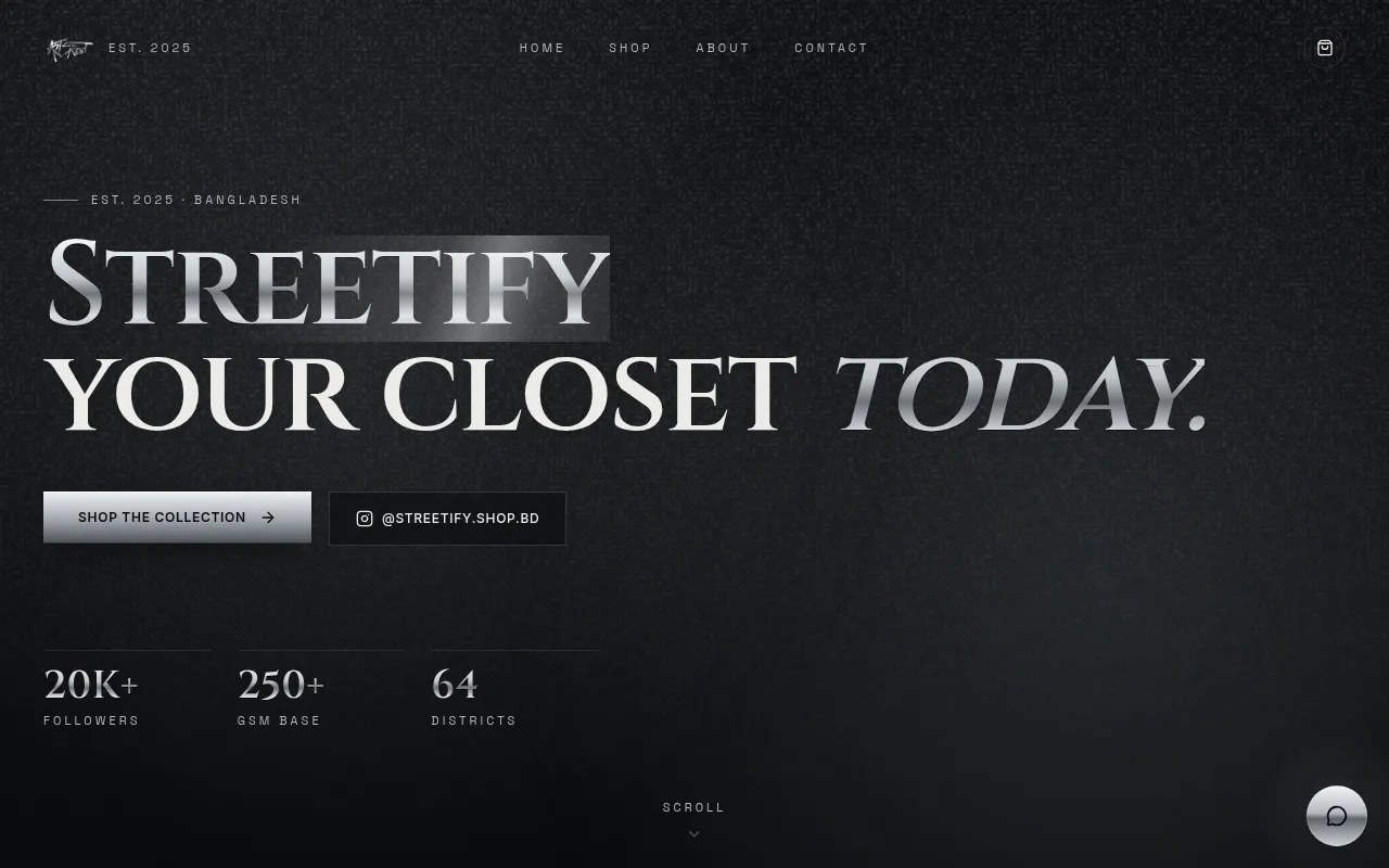 Screenshot of streetifybd.com