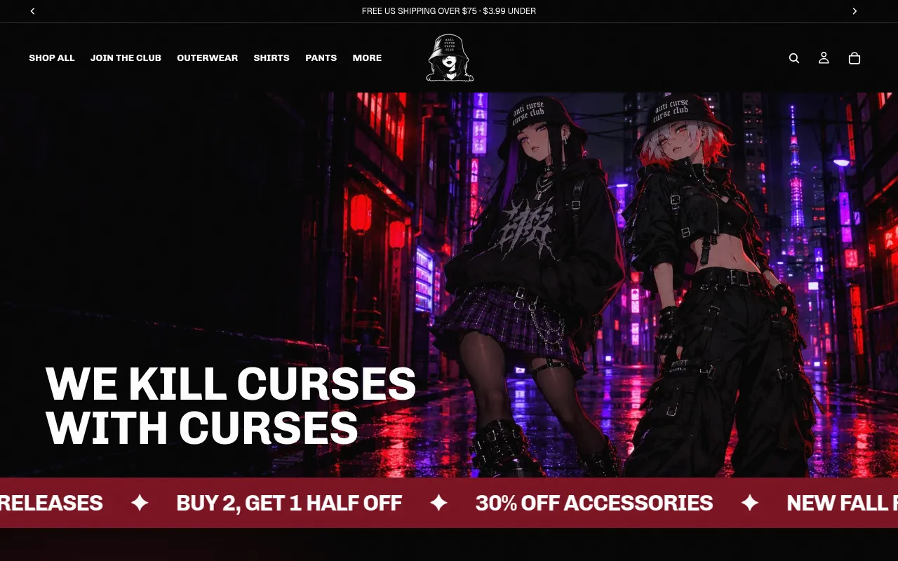 Screenshot of anticursecurseclub.com