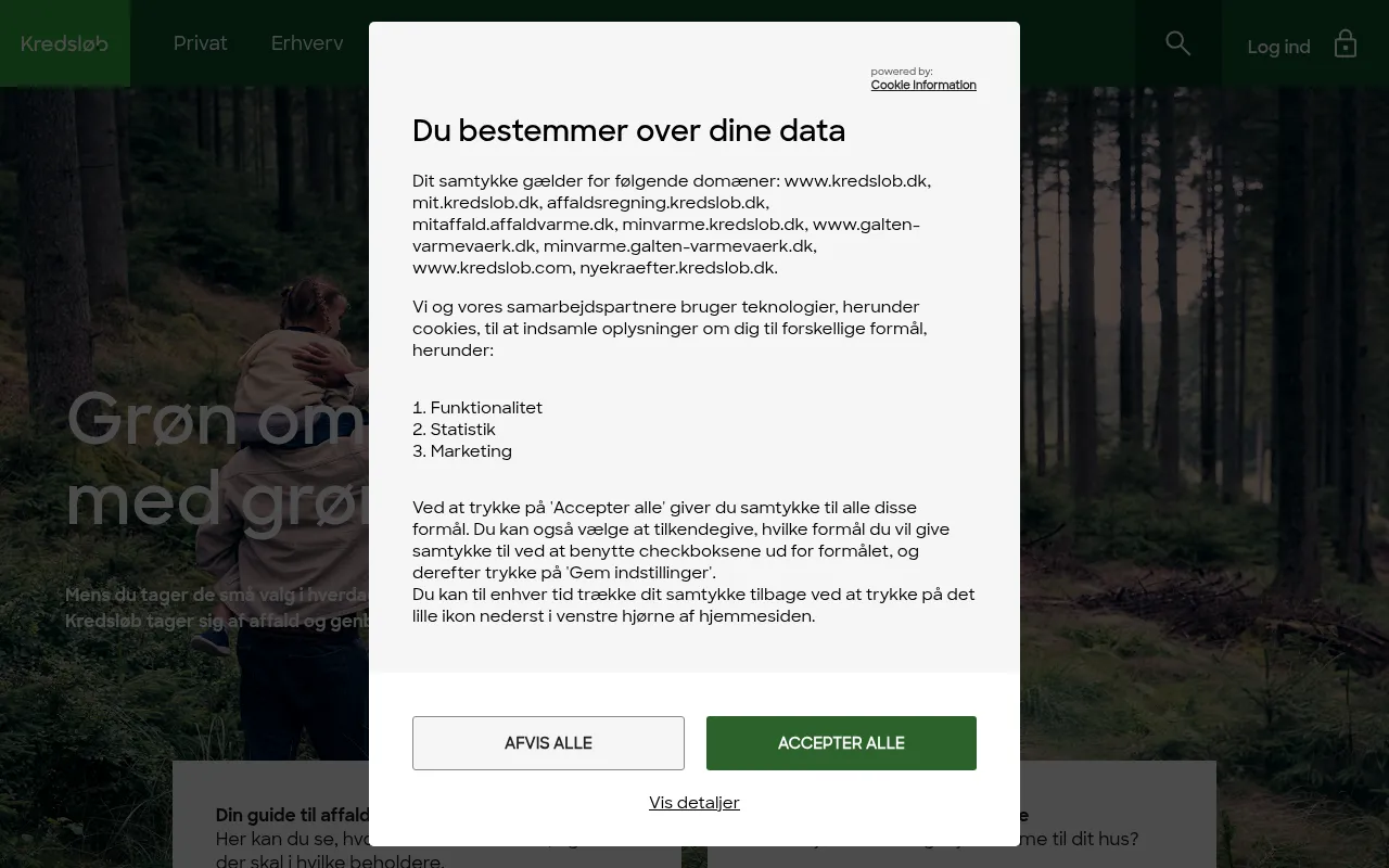 Screenshot of kredslob.dk