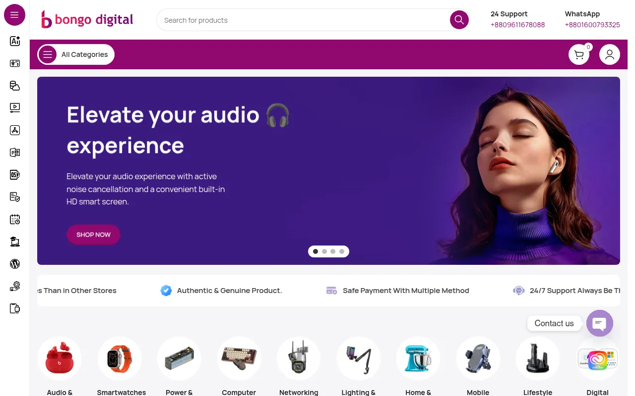 Screenshot of shop.bongodigitalbd.com