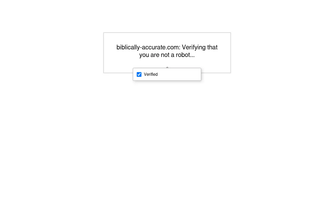 Screenshot of biblically-accurate.com