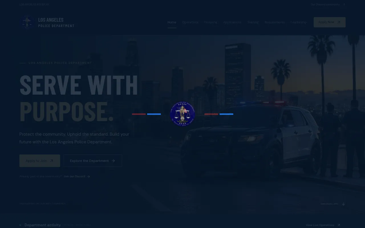 Screenshot of lapd.larpx.xyz